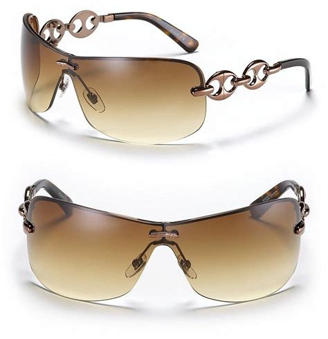 gucci women's sunglasses with chain|gucci rimless sunglasses for women.